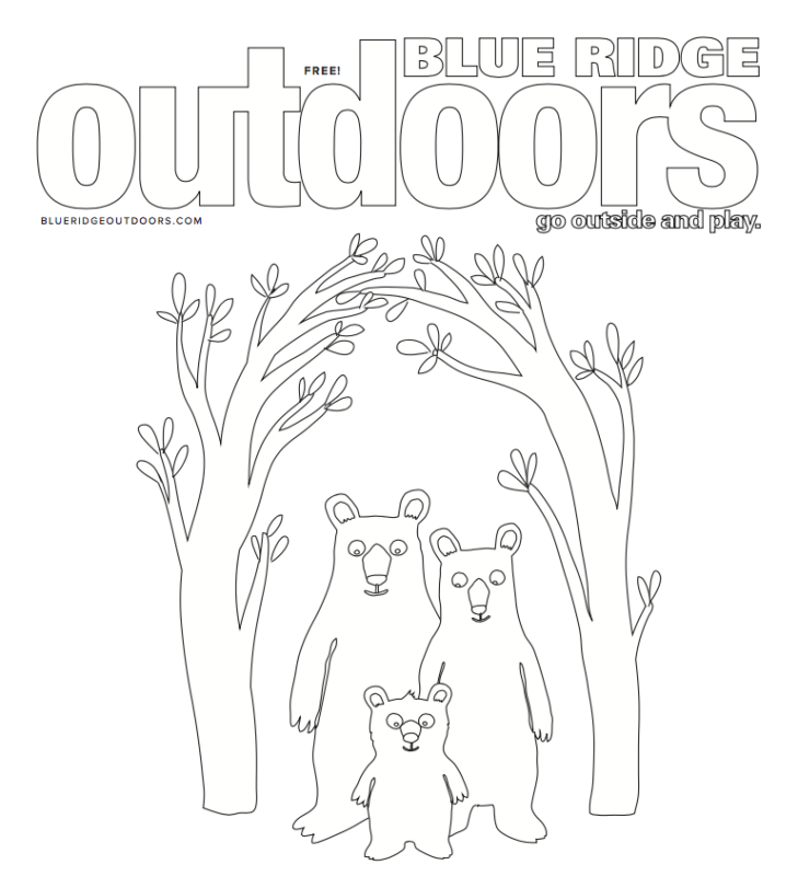 Free Outdoor Coloring Pages - Go Outside - Blue Ridge Outdoors Magazine