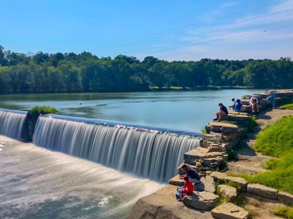 Fishing at Dam 5 Hagerstown