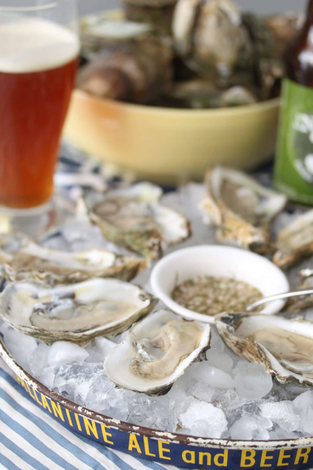 oysters at tied and thyme chincoteague